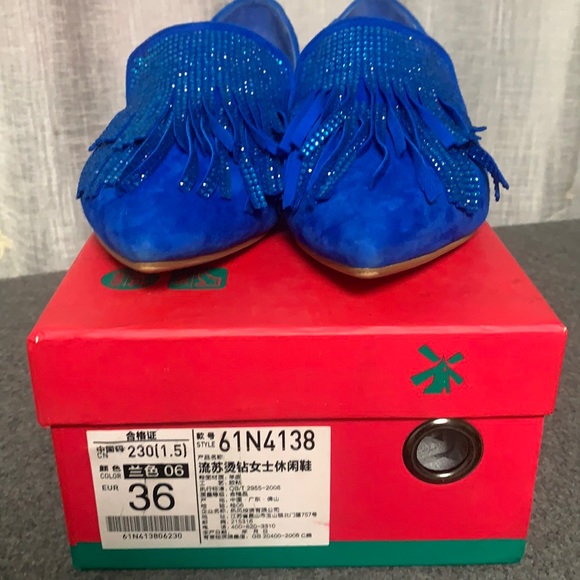 Hot Wind Casual/Fancy Shoes with Tassel Sequins - Picture 1 of 8